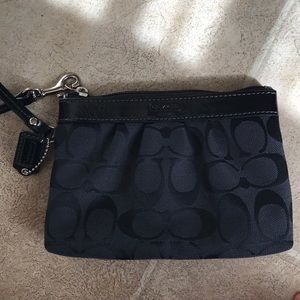 Coach signature wristlet